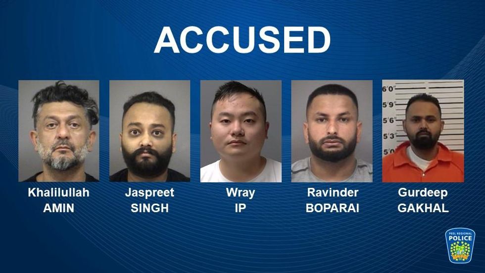 Peel Police identify five men charged in Project Zucaritas.
