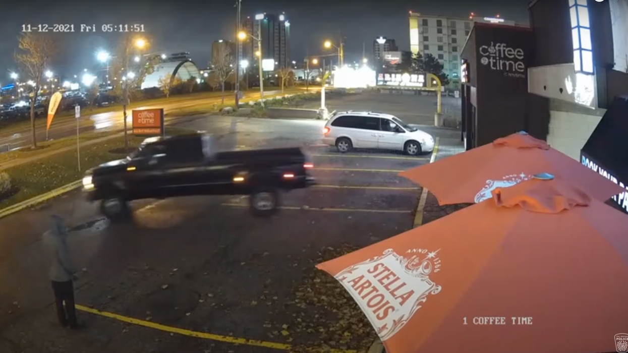 Peel Police Released A Video Of A Truck Ripping Out An ATM & WTF Is Happening
