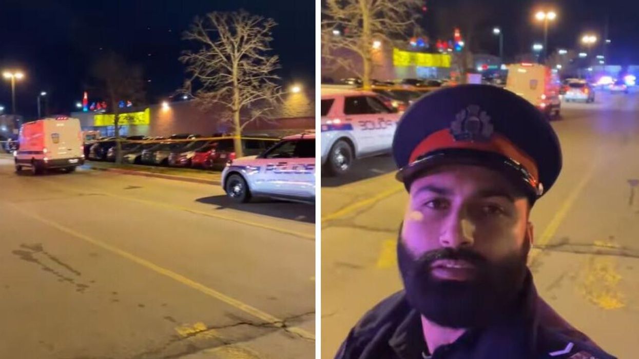 Peel Regional Police on scene of a shooting in Mississauga.