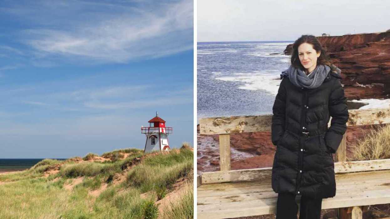 PEI. Right: Person in PEI.