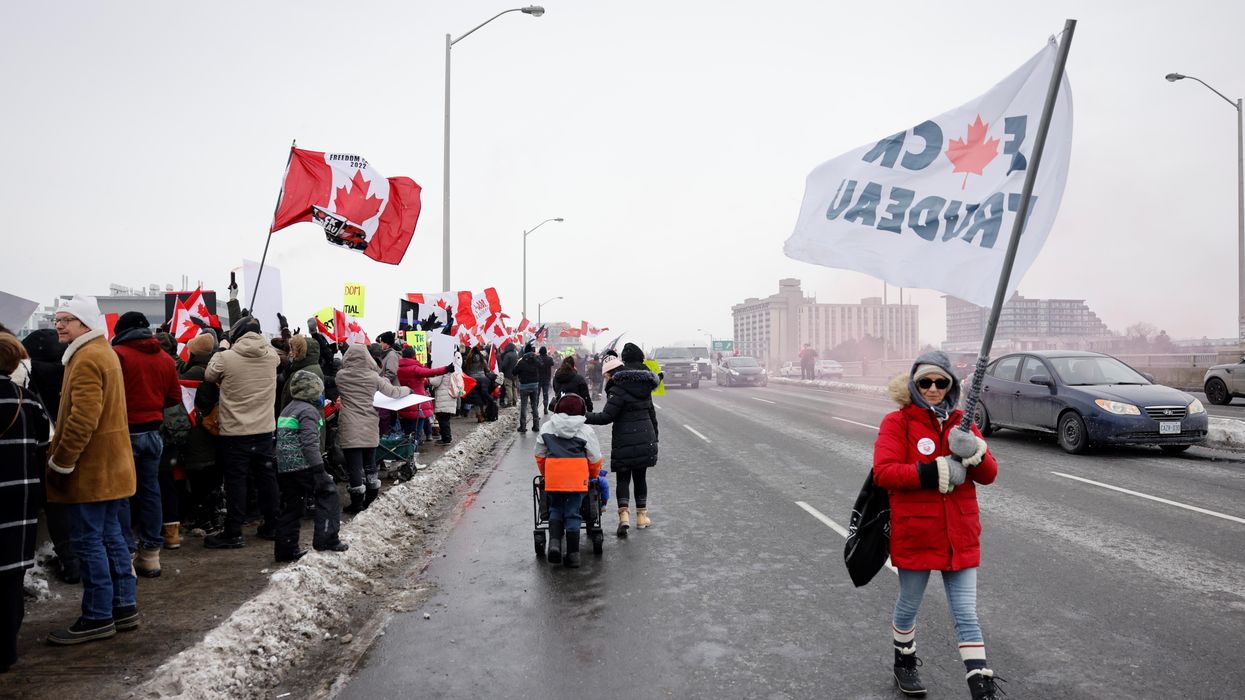 People Are Gathering With The Freedom Convoy At Parliament Hill In Ottawa (PHOTOS)