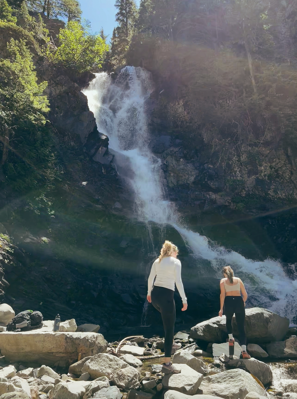 People at Derek Falls.