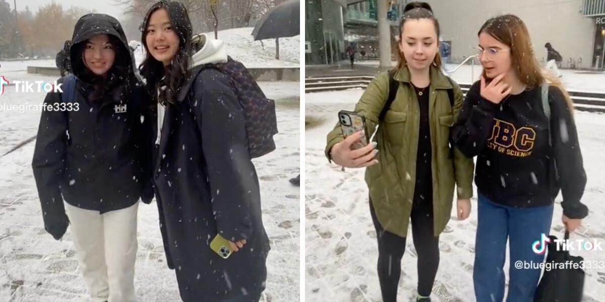 A TikTok Of How People In Vancouver Dress In The Snow Compared To ...
