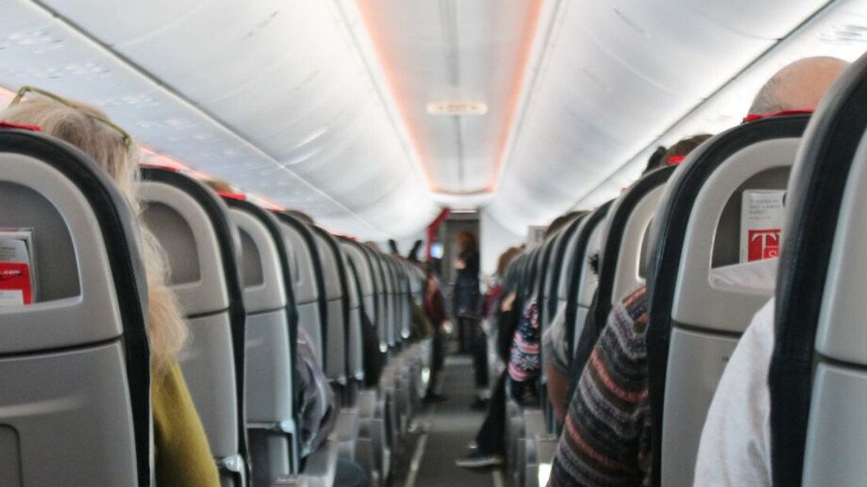 People on a plane.