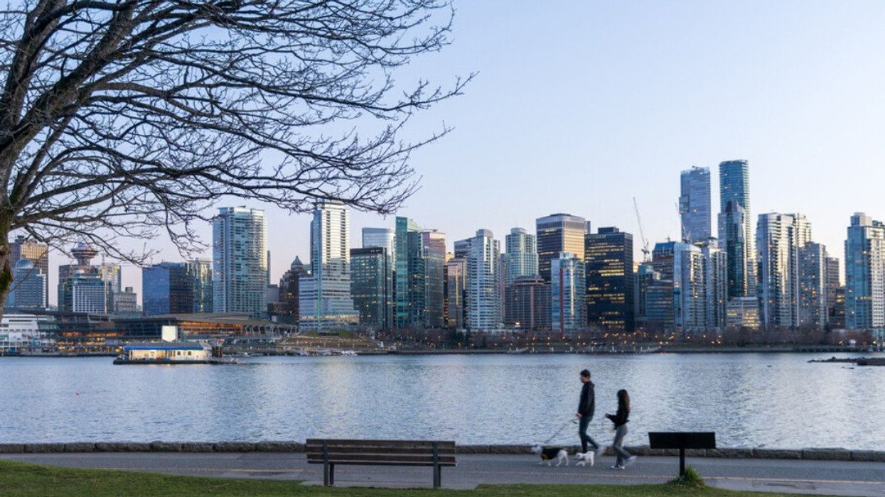 People walking in Vancouver.