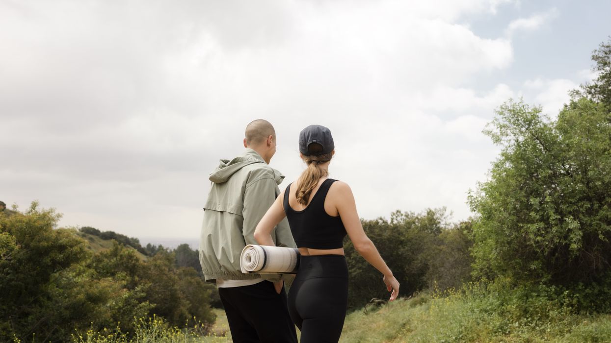 People wearing Roots activewear.