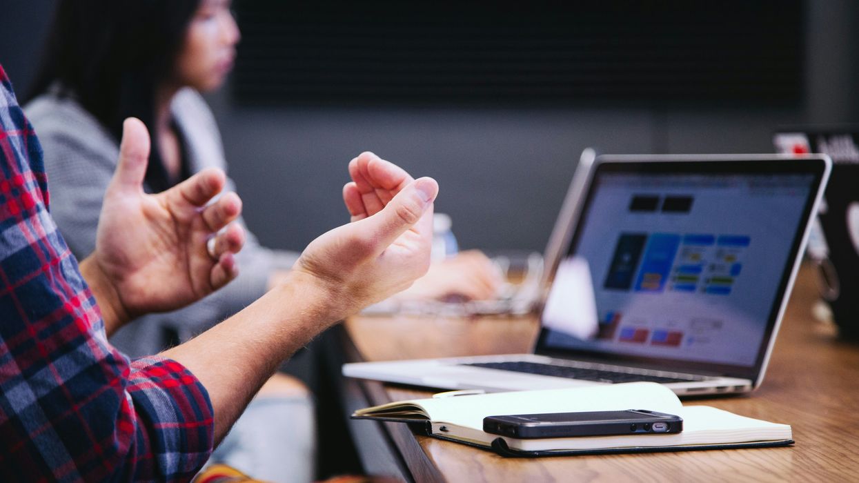 people working on laptops