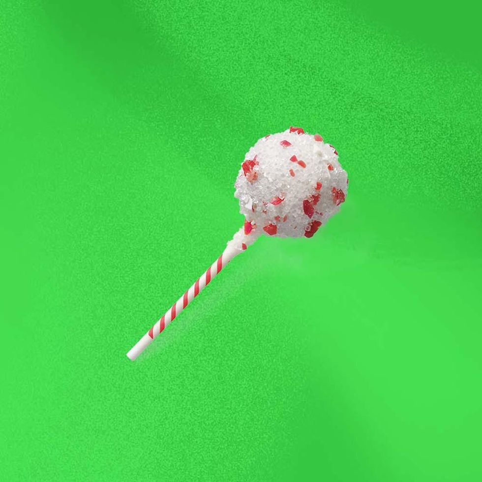 Peppermint Brownie Cake Pop.