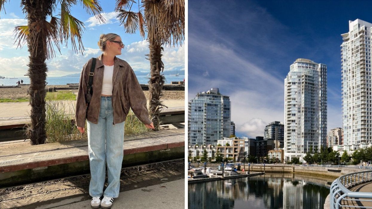 Person in Vancouver. Right: City of Vancouver.