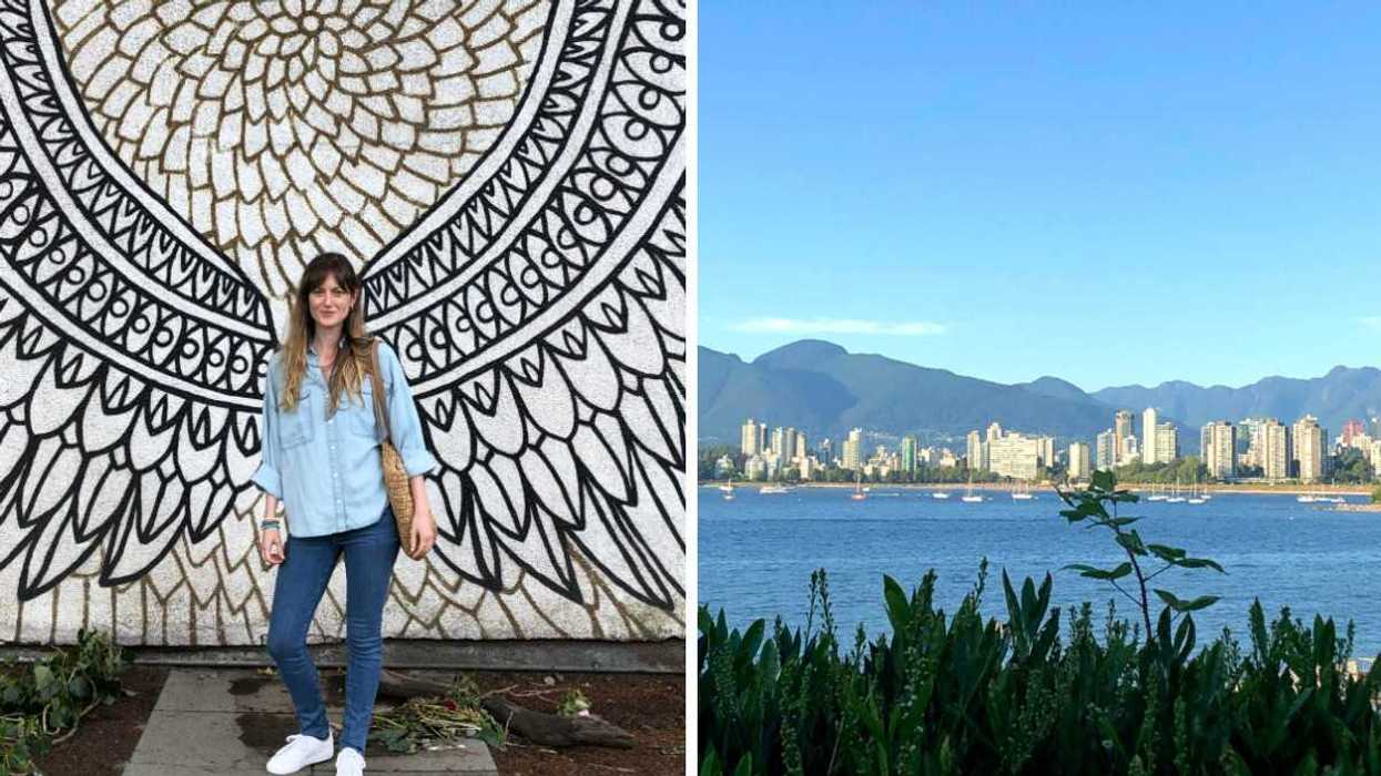 Person in Vancouver. Right: City of Vancouver