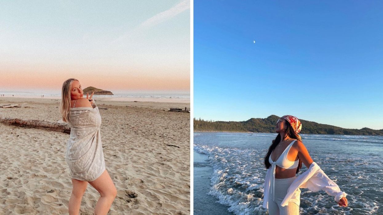 Person on a beach.