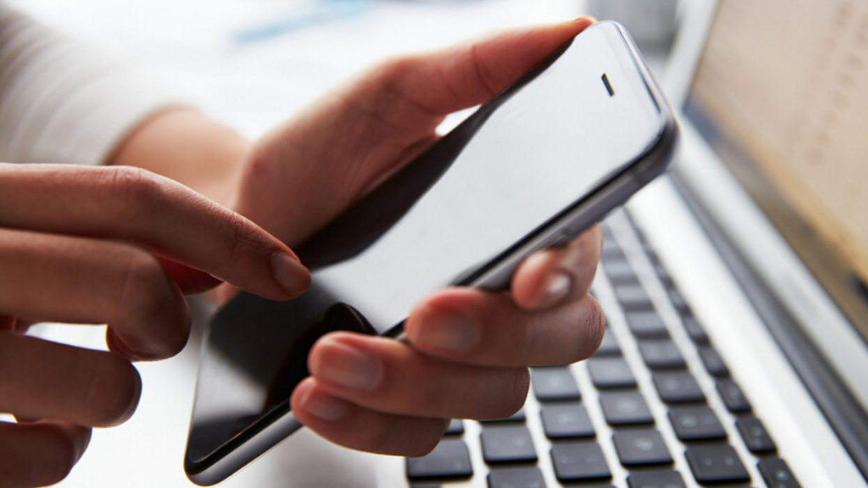 Person on a cellphone.