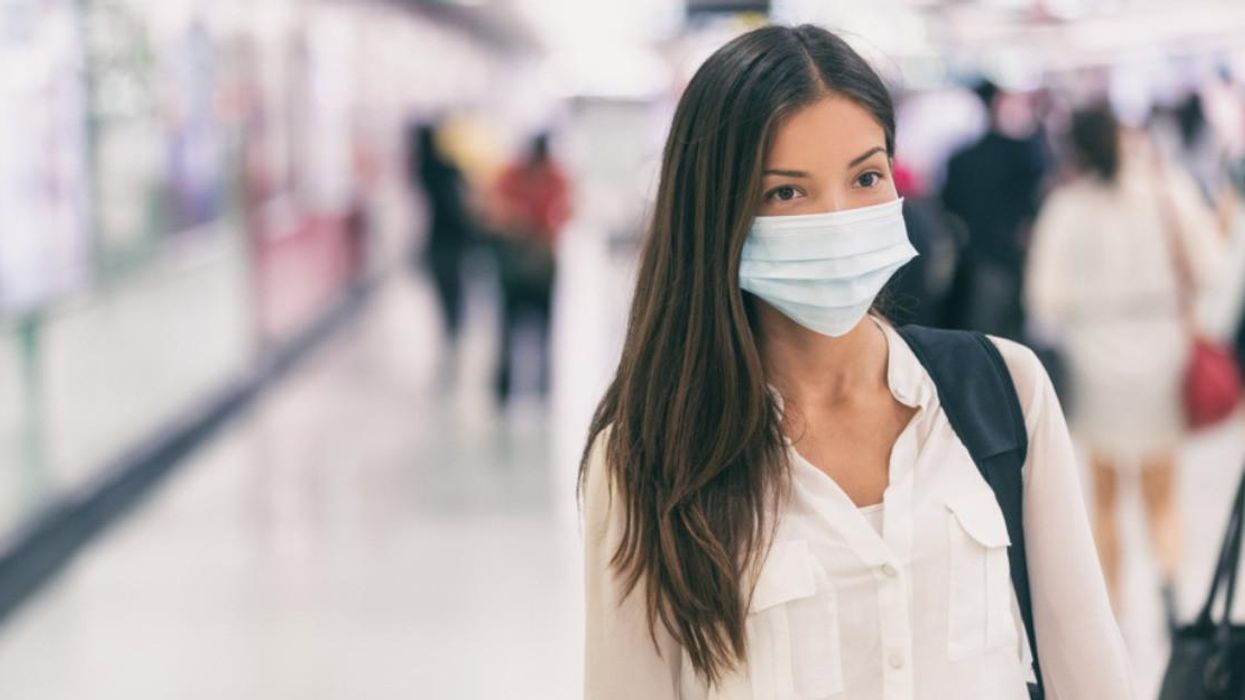 Person with a mask on.