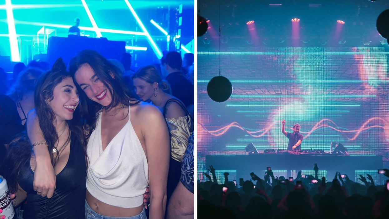 Personnes au New City Gas à Montréal. : Droite : Benny Benassi.