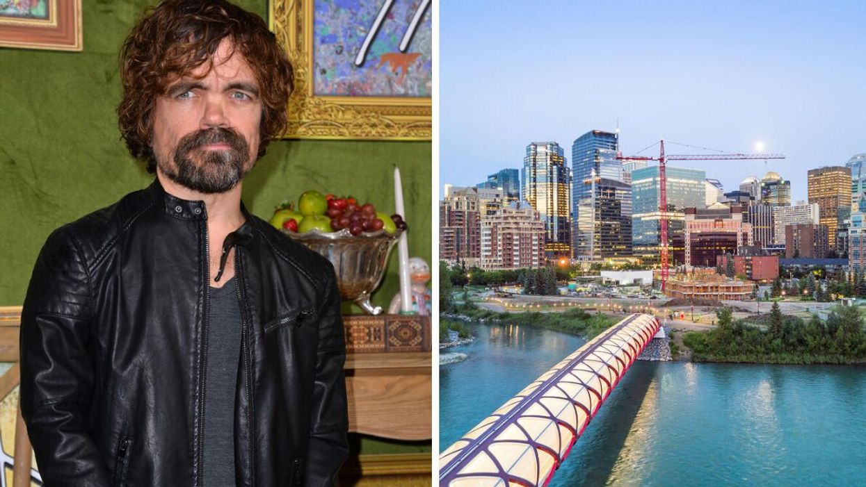 Peter Dinklage. Right: Calgary.