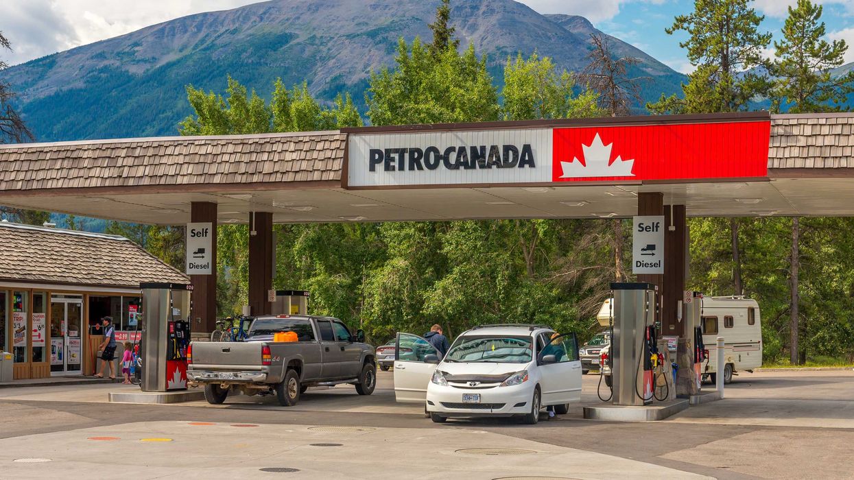 Petro-Canada station in Jasper, Alberta (illustrative).