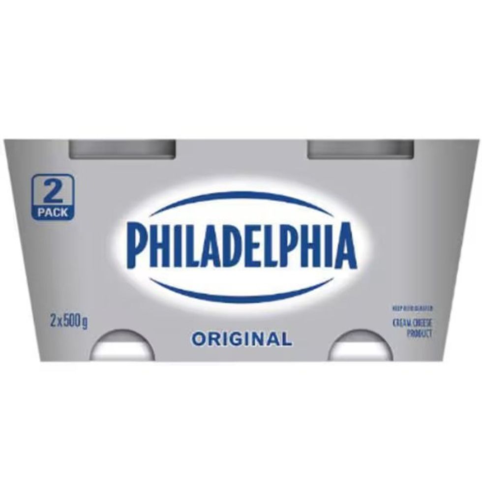 Philadelphia cream cheese, 2 \u00d7 500 g