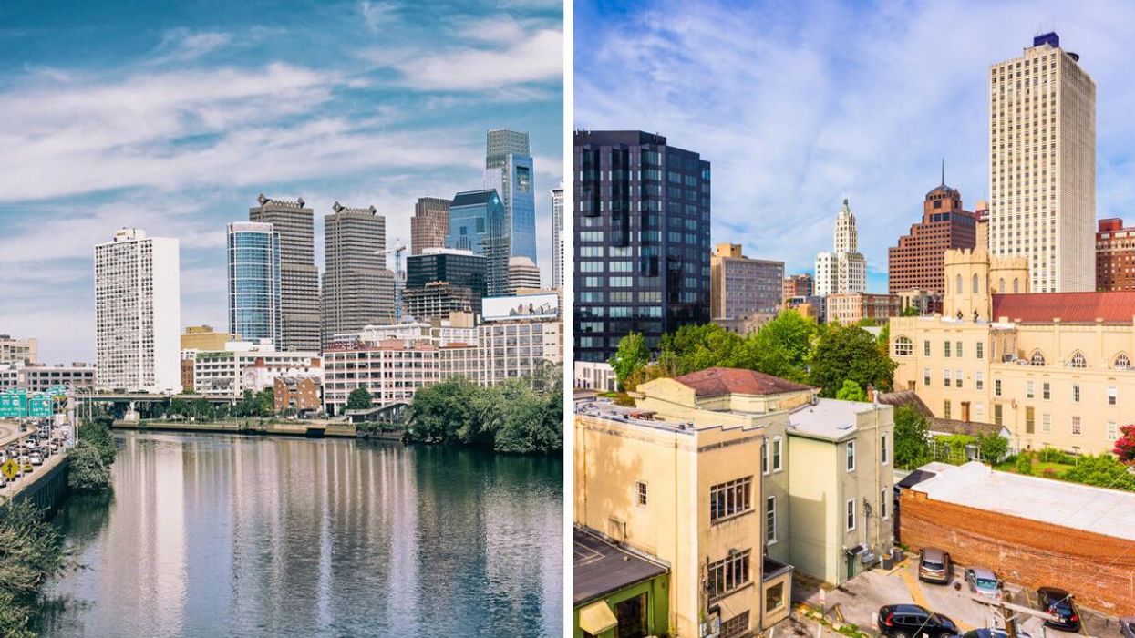 Philadelphia, PA. Right: Memphis, TN.
