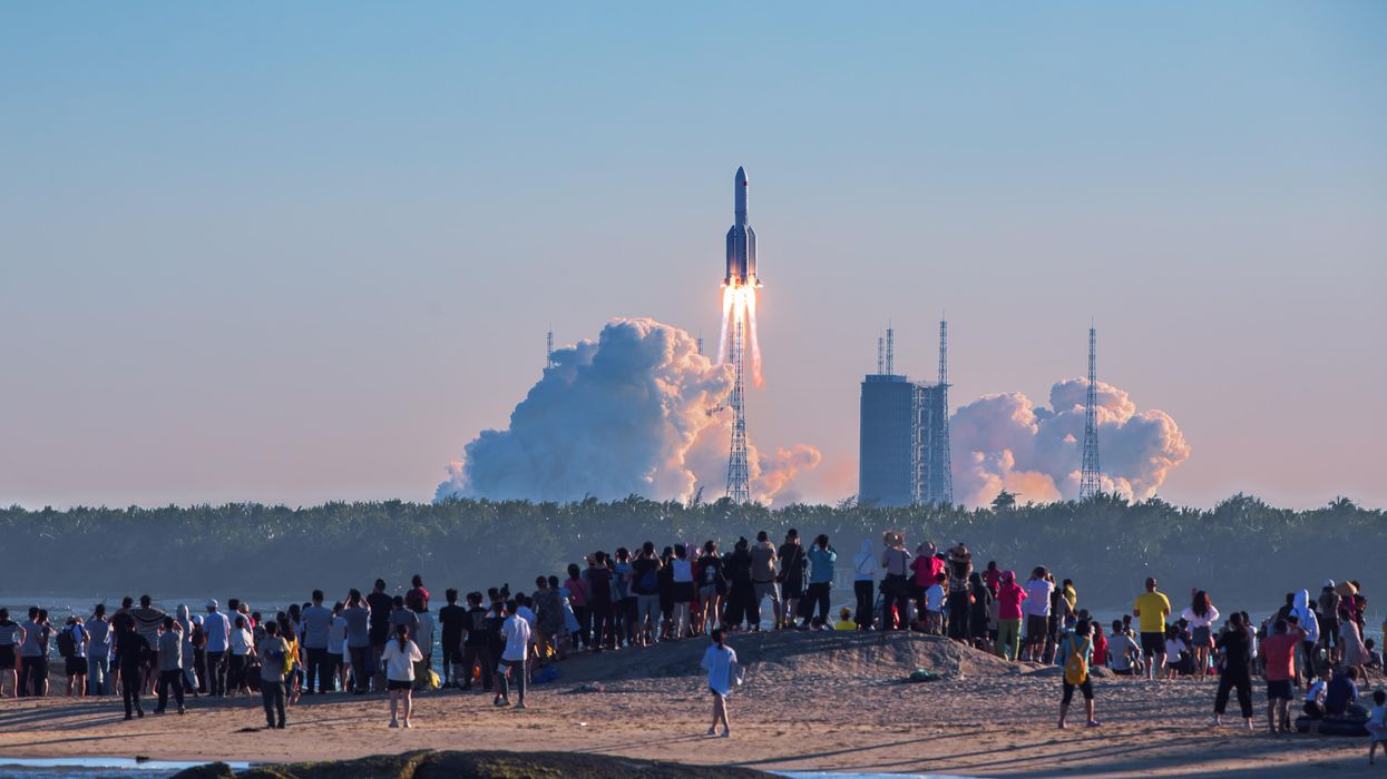 Photo of a rocket launched in Wenchang China