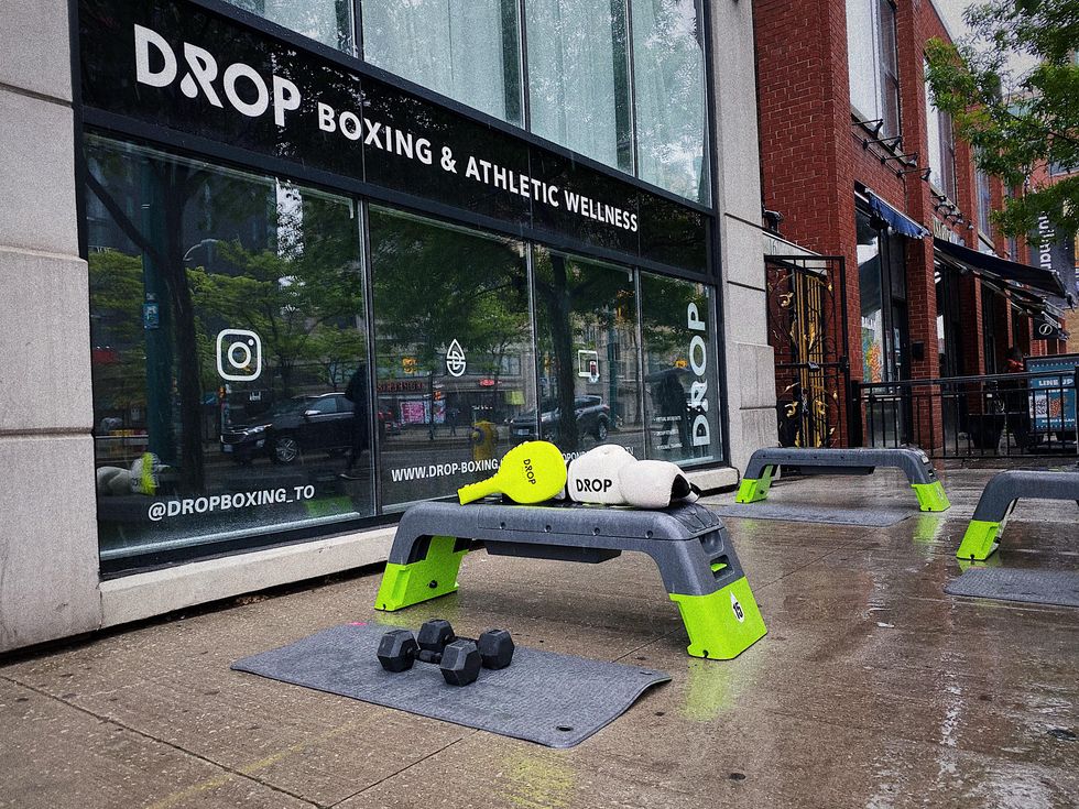 Photo of exterior of Drop Boxing studio