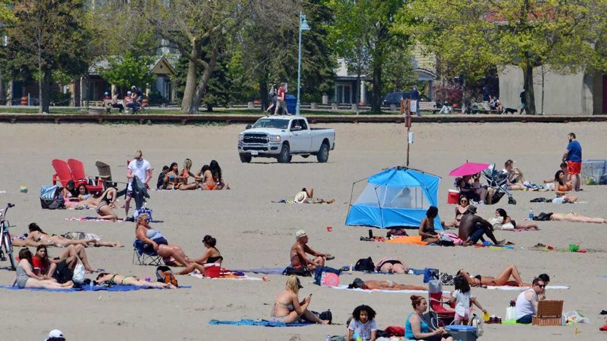 Photo of people at Woodbine Beach