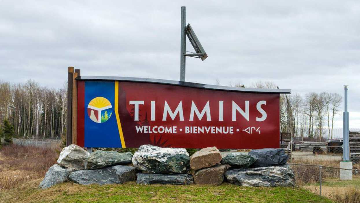 Photo of Timmins Ontario welcome sign