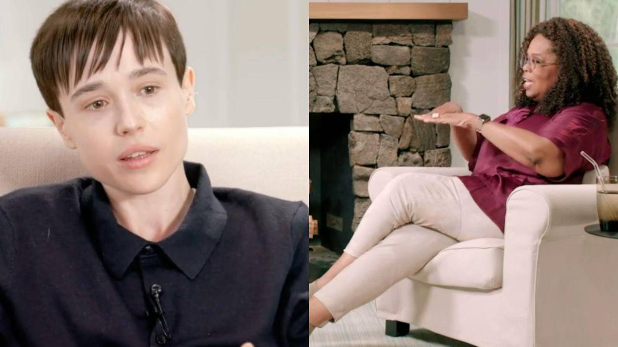 Photos of Elliot Page and Oprah