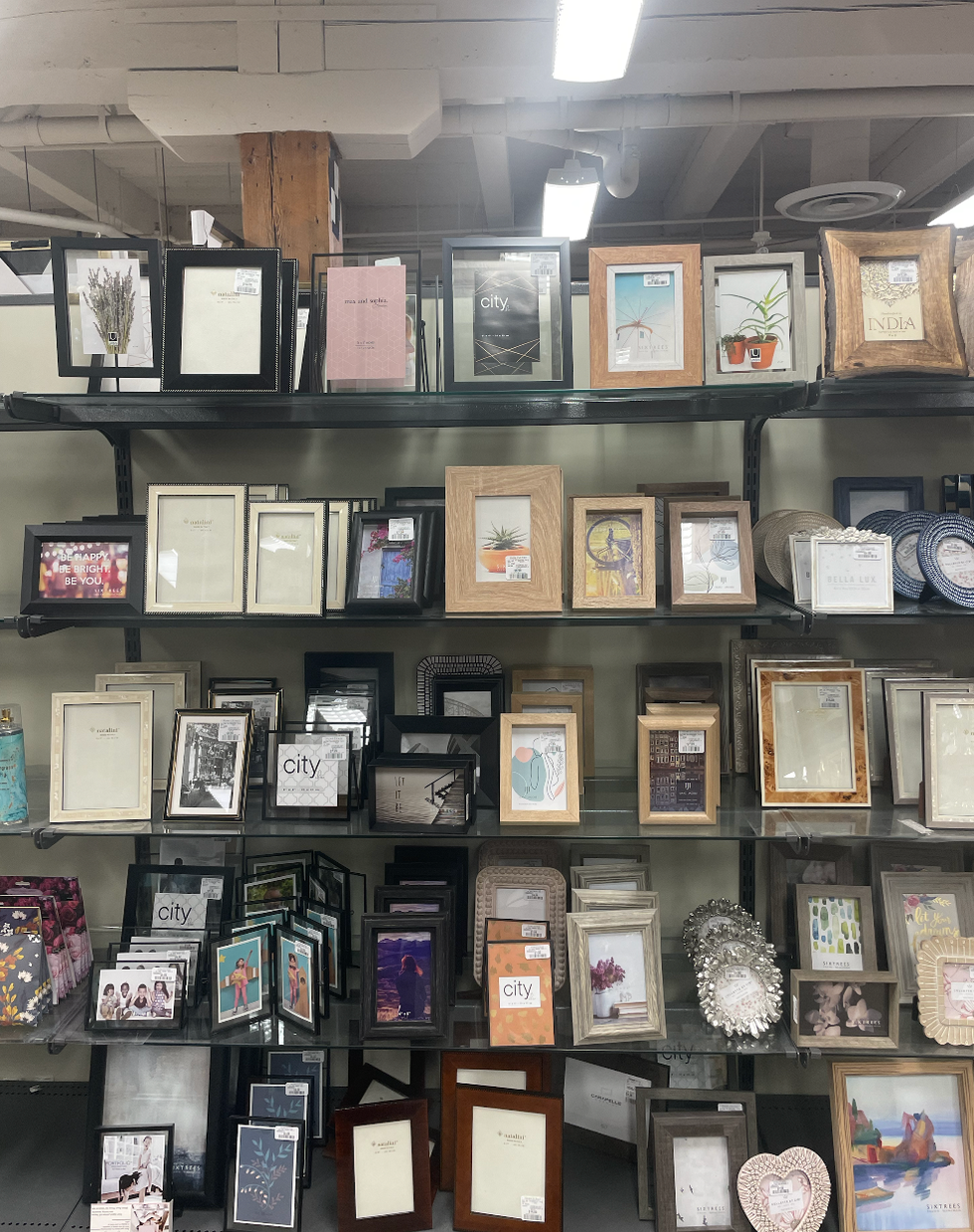 Picture frames at HomeSense