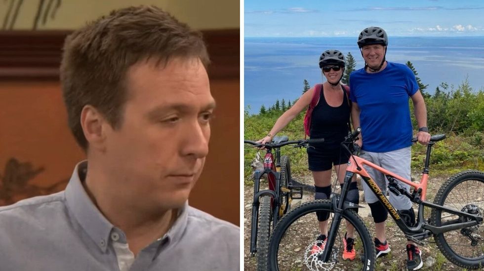 Pierre-Fran\u00e7ois Legendre dans Il \u00e9tait une fois dans le trouble. Droite : Pierre-Fran\u00e7ois Legendre.