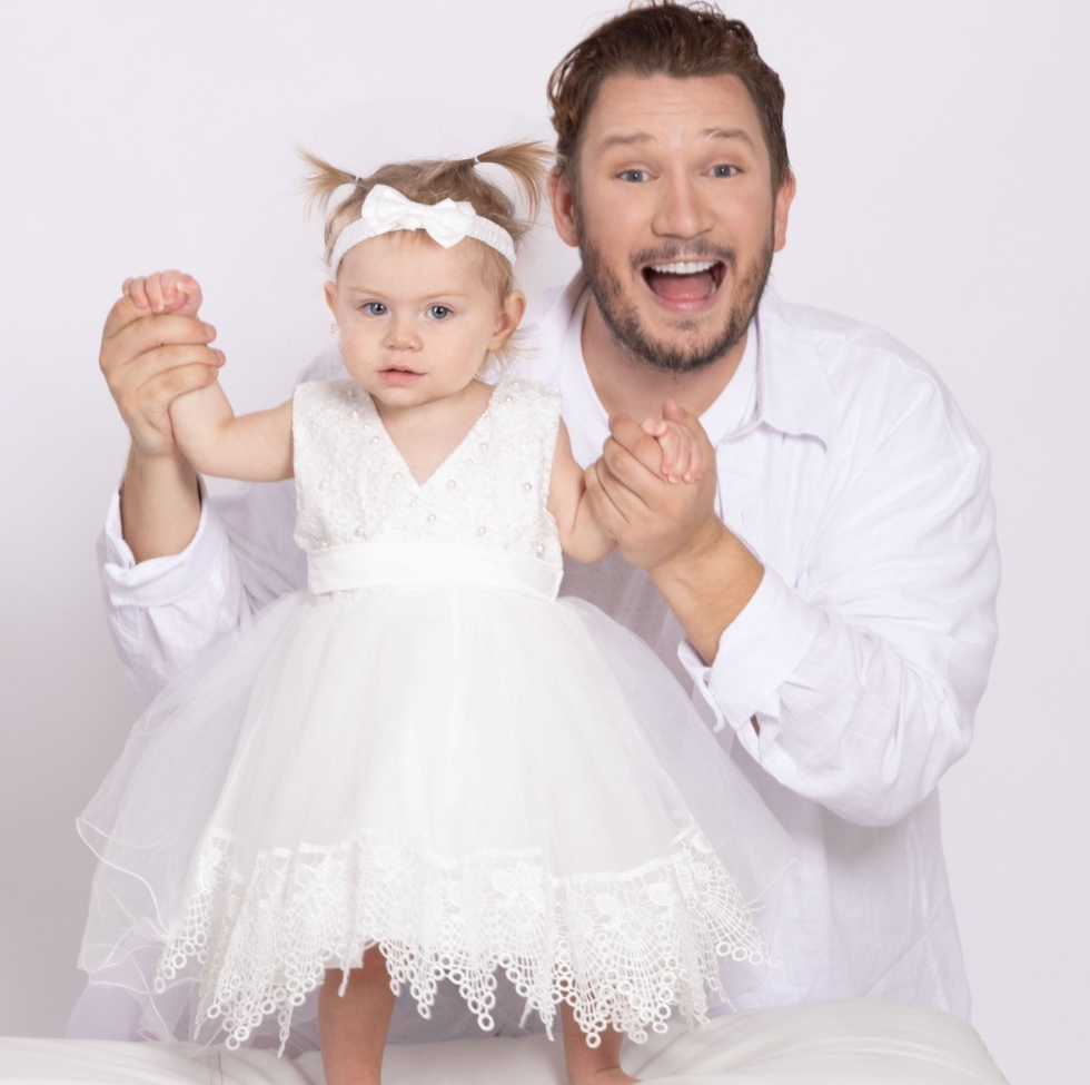 Pierre-Luc Delisle et sa fille.