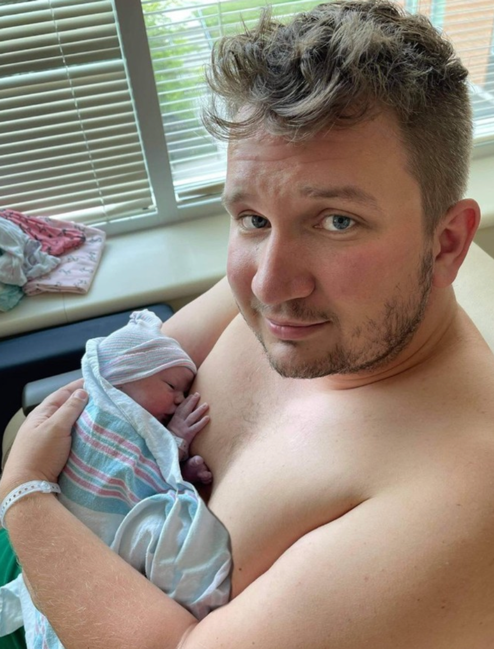 Pierre-Luc Delisle et sa fille.