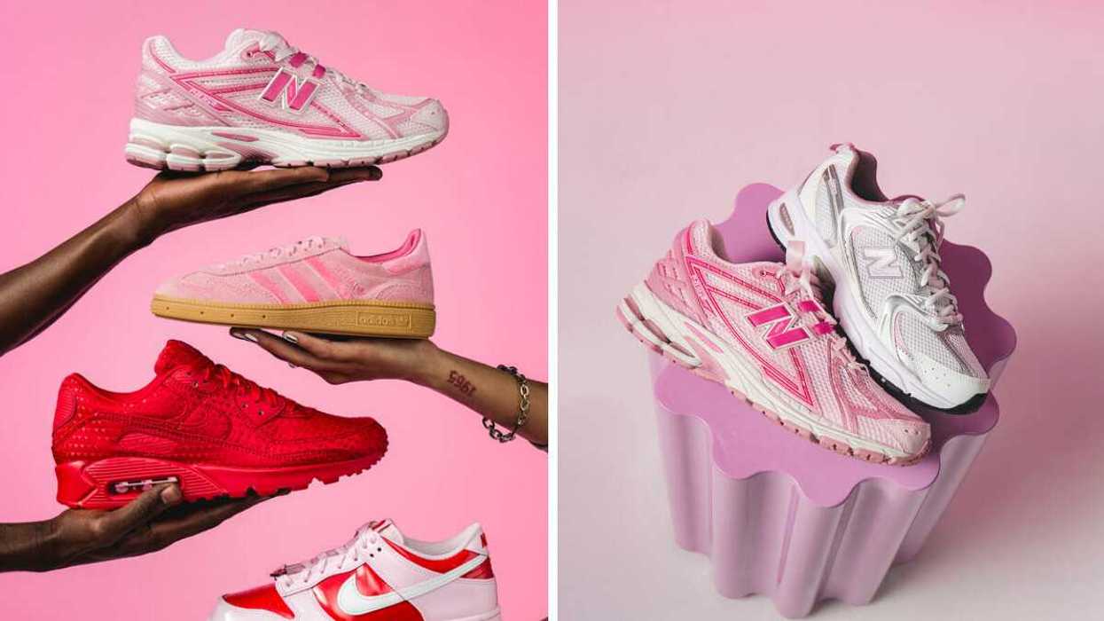 Pink Valentine’s sneakers
