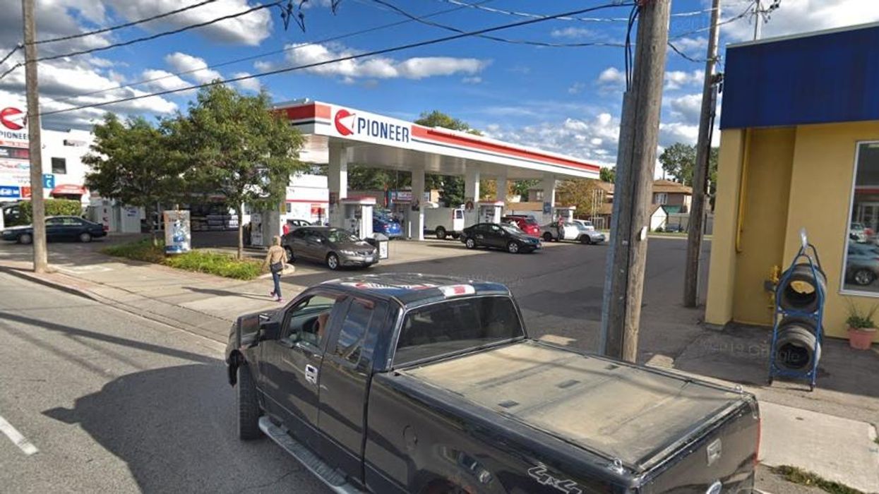 Pioneer gas station.
