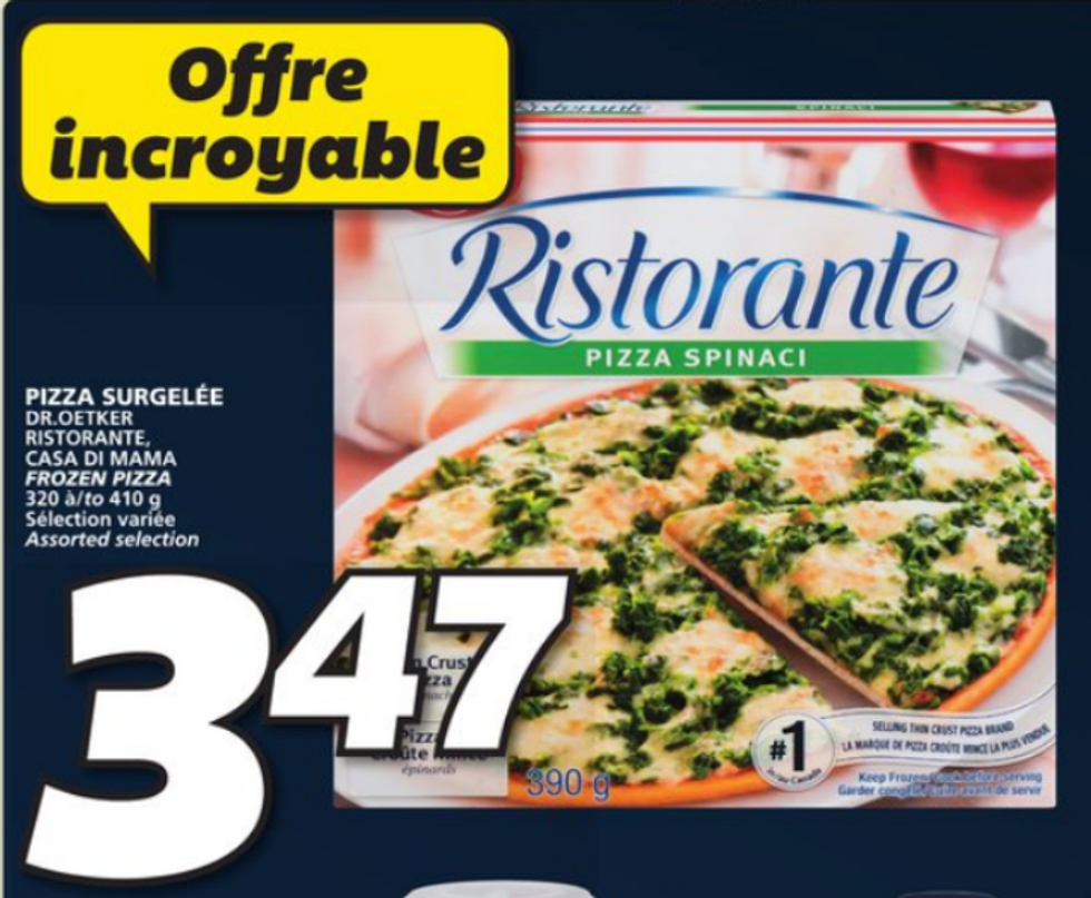 Pizza congel\u00e9e Ristorante.