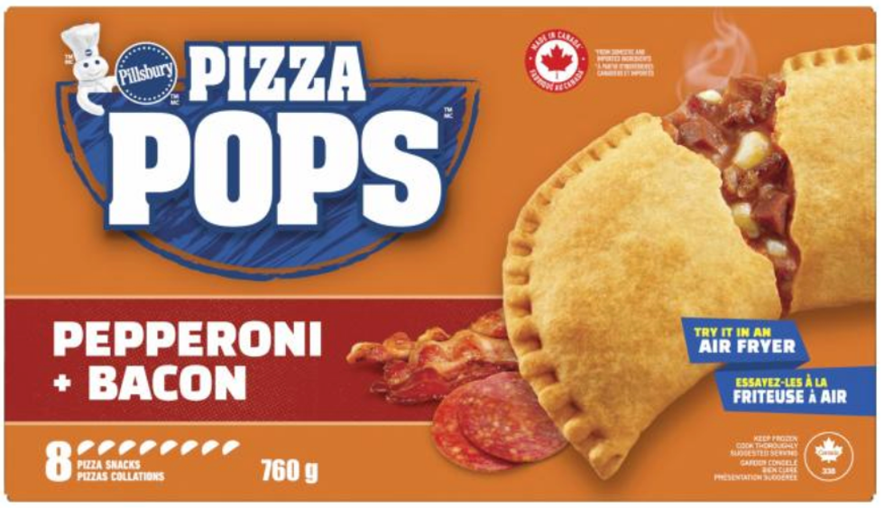 Pizza Pops Pepperoni + Bacon de Pillsbury.