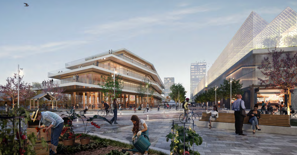 Plan du futur Carr\u00e9 Laval.