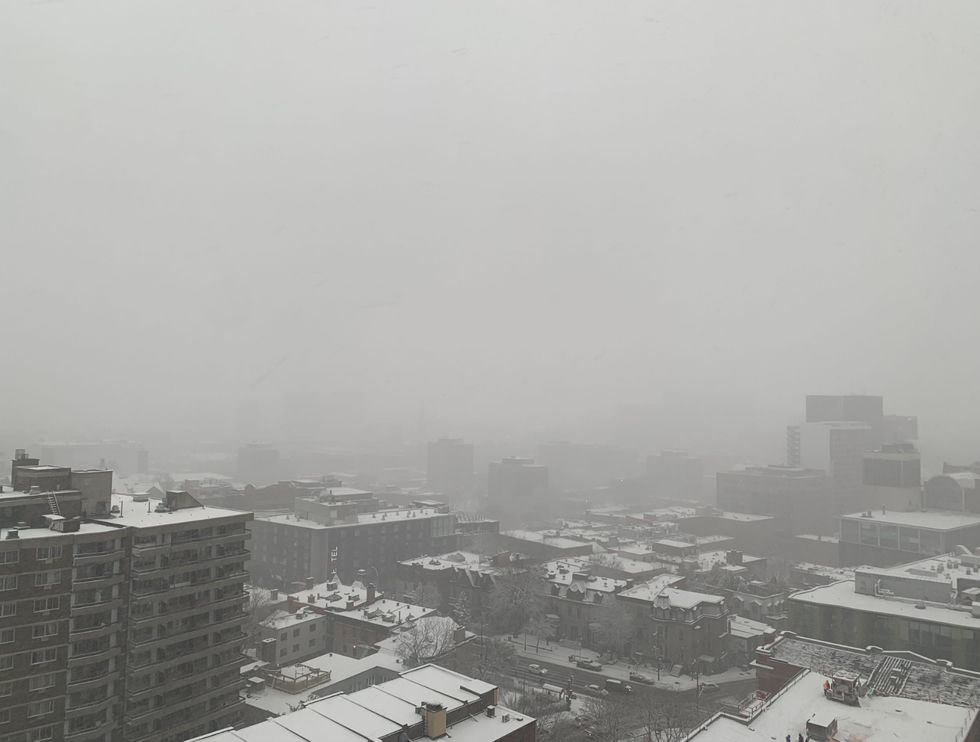 Plateau-Mont-Royal sous la neige.