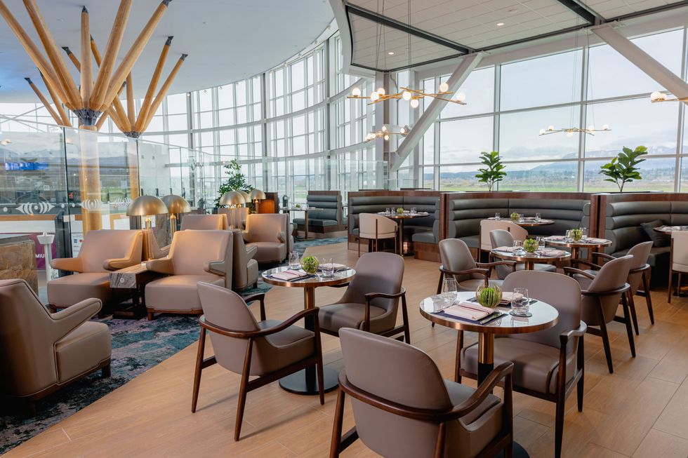 Plaza Premium Lounge in Vancouver Airport.