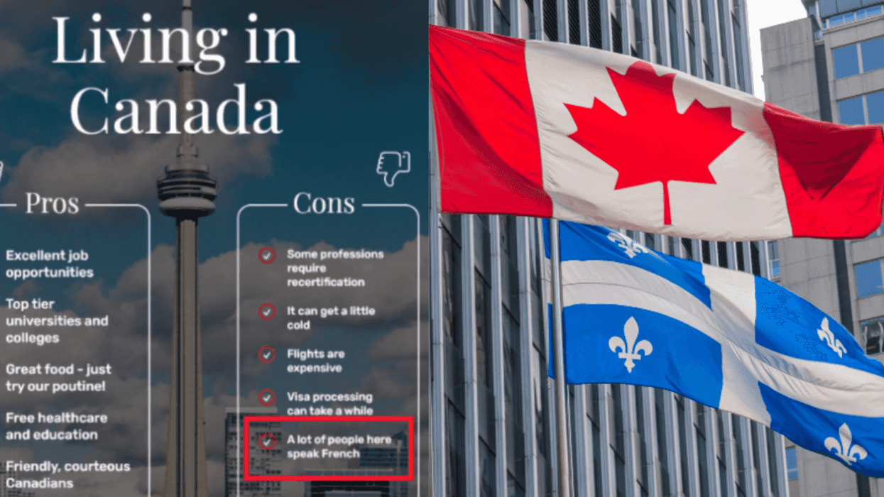 «Plusieurs personnes ici parlent français»: Une publication qui fait réagir au Canada