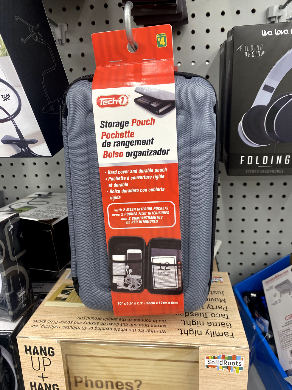 Pochette de rangement.