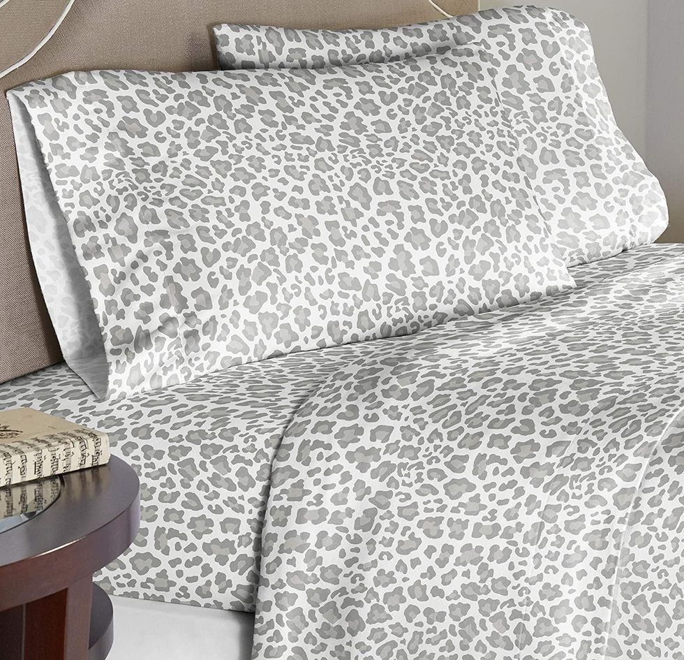 Pointehaven Velvet Feel Luxury Cotton Printed Flannel Sheet Set