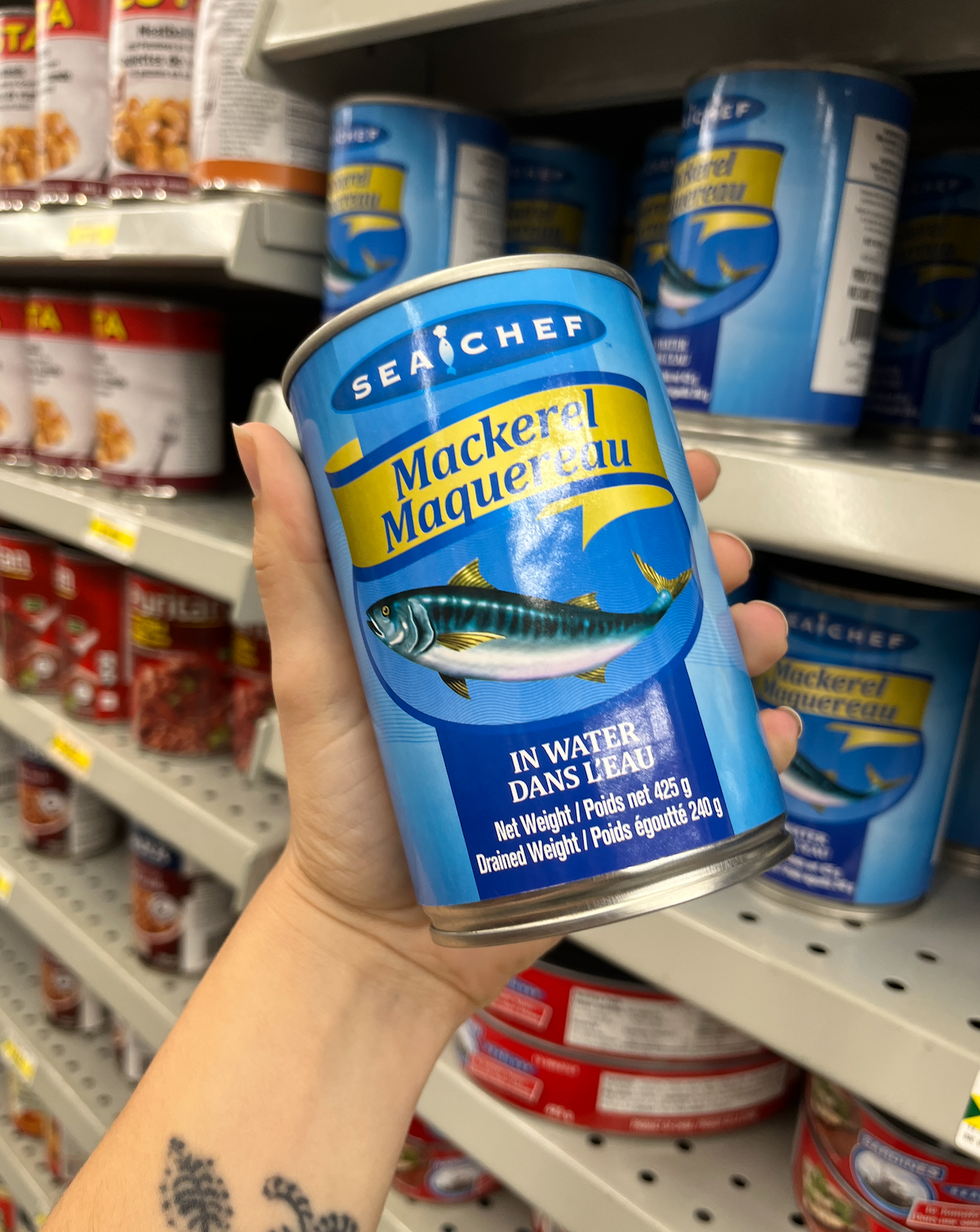 Poisson en conserve au Dollarama.