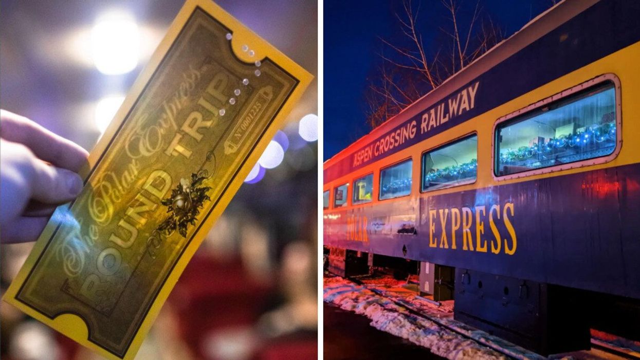 Polar Express train in Alberta.