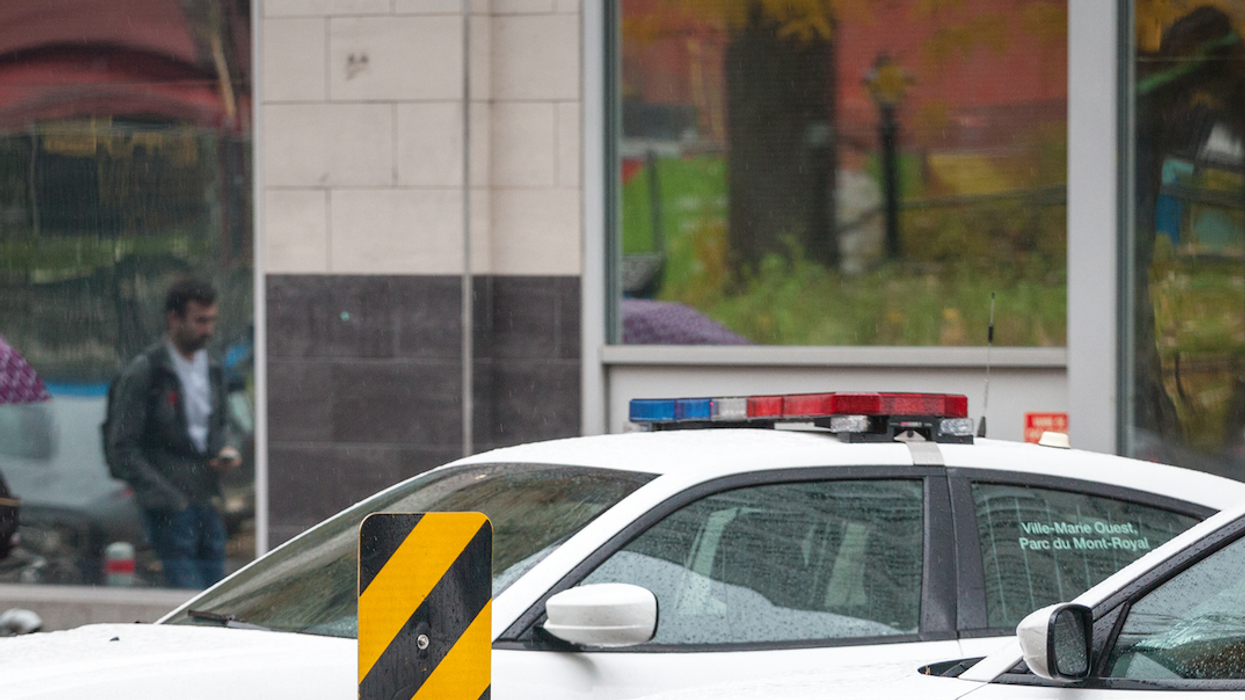 Police cars in Quebec.