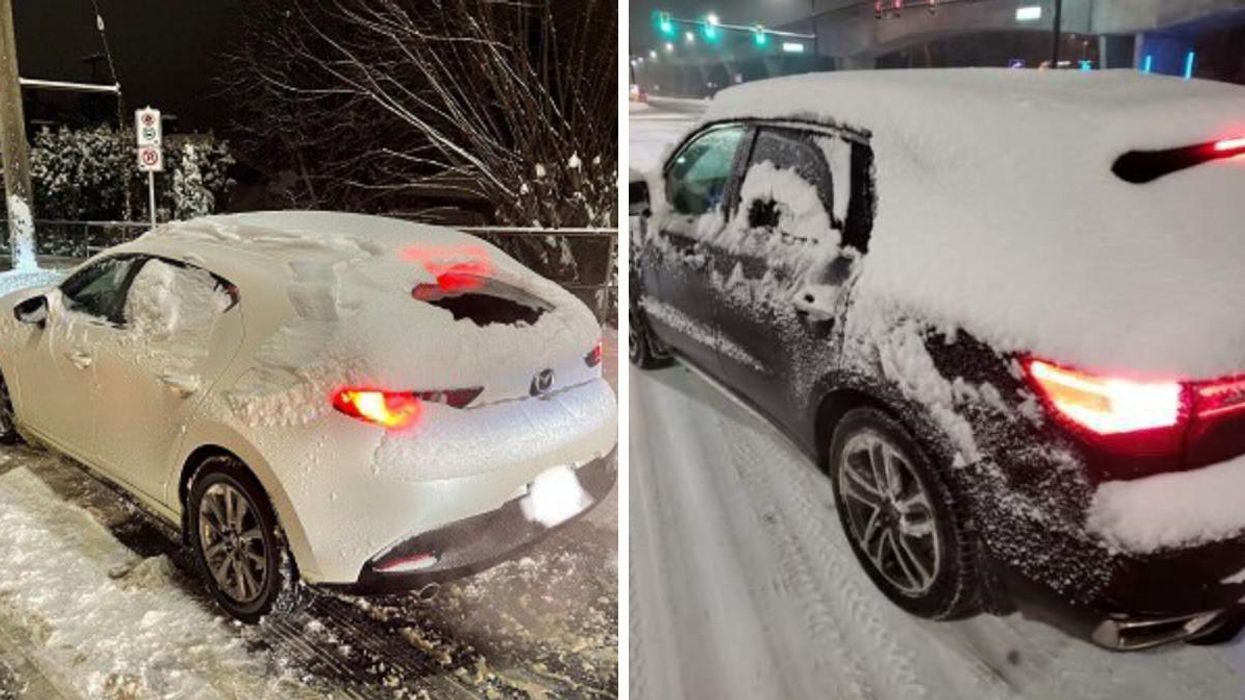 Police In Metro Vancouver Pulled 150 Drivers With Snow-Covered Cars Off The Road In 3 Hours