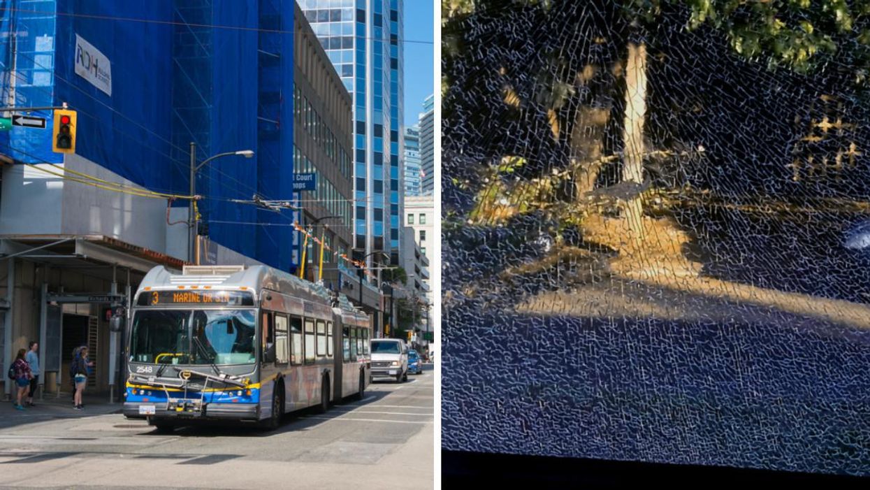 Police Say Someone Is 'Launching Projectiles' At Buses In Downtown Vancouver