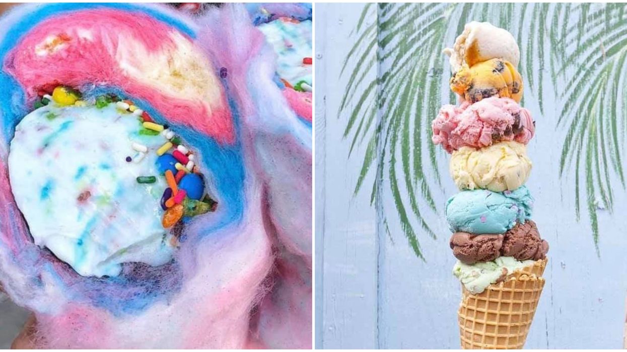 Polk County Ice Cream Company Near Tampa Has Magical Cotton Candy Ice Cream Burritos