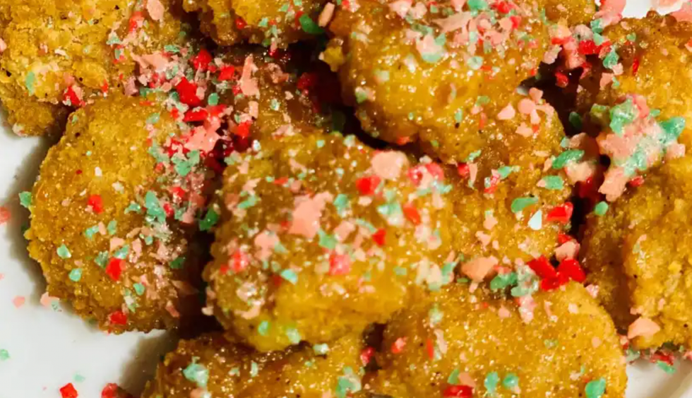 Pop Rocks popcorn chicken.