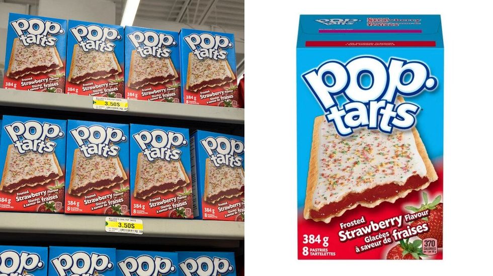 Pop-Tarts au Dollarama. Droite : Pop Tarts sur le site du Walmart.
