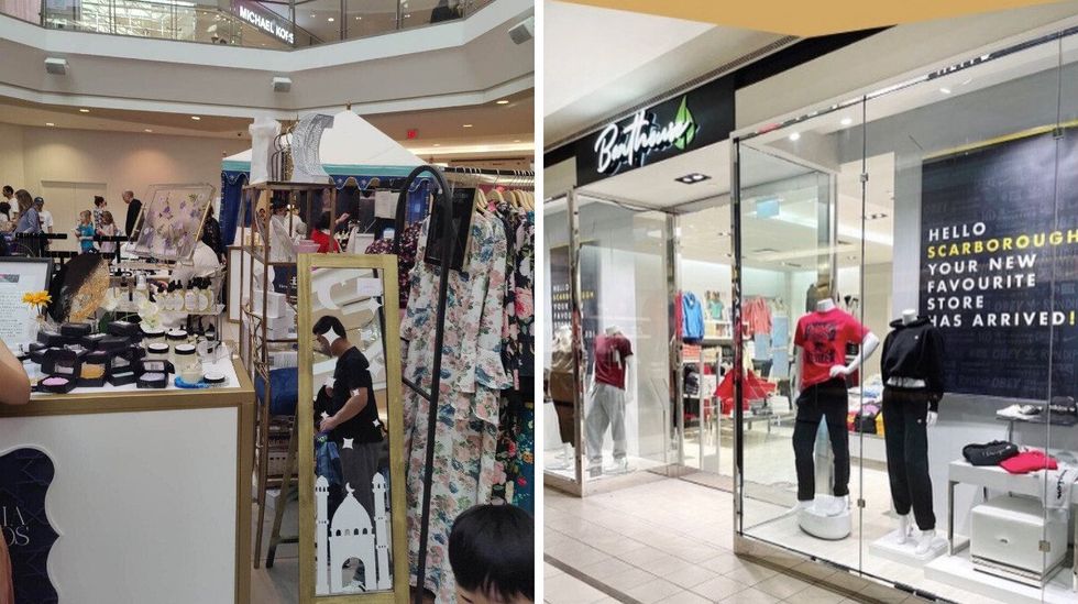 Pop-up at STC. Right: Boathouse at STC.